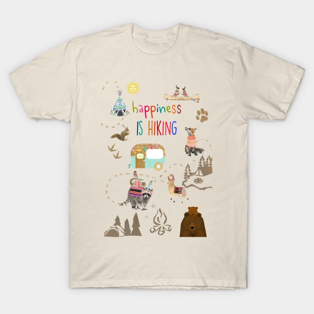 Happiness is hiking T-Shirt by GreenNest